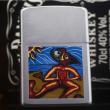 Zippo đời la mã sản xuất 2000 màu bạc in hình
