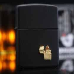 Zippo đời la mã sản xuất năm 1996 đen huy hiệu zippo - Mã SP: ZPC2254-5