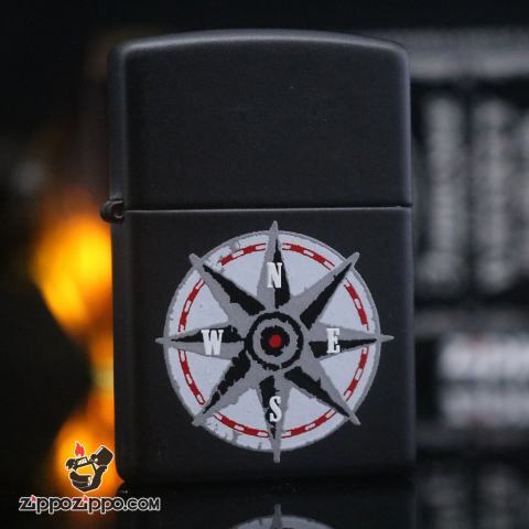 Zippo đời la mã sản xuất năm 1998 hình la bàn