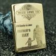 zippo đồng nguyên chất khắc cha con bản giới hạn