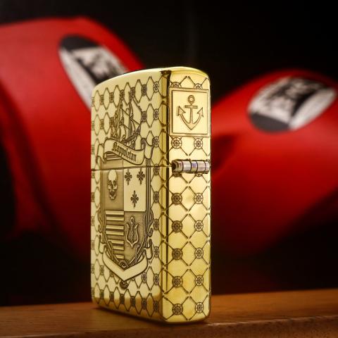 zippo khắc biểu tượng cướp biển dappolentan