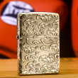 Zippo khắc đám mây bản đồng bóng 254