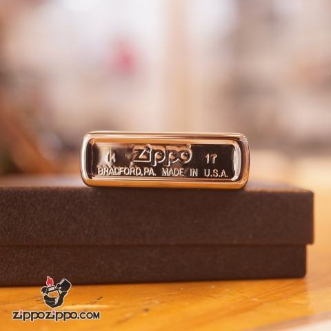 Zippo khắc phật mạ vàng mầu đen