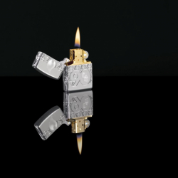 Zippo Kỷ Niệm 90 Năm Thành Lập Của Hãng Vỏ Bạc Nguyên Khối - Mã SP: ZPC4046