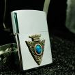 Zippo La mã ốp đá xanh ấn độ sản xuất 1997