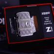 Zippo Slim Armor họa tiết kim cương gằn viên pha lê trắng