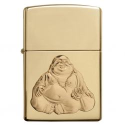 Bật Lửa Zippo Đồng Vàng Thần Buddha Cười - SKU 29626 - Mã SP: ZPC1998